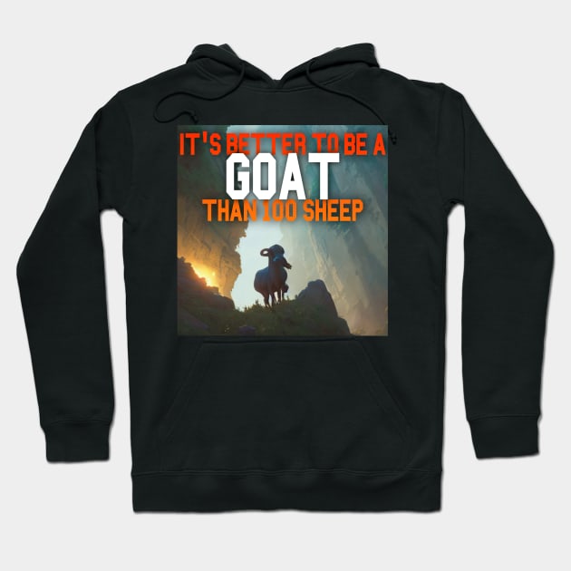 Goat Simulator It&#39;s Better to Be A Goat Than 100 Sheep Hoodie by Trendy-Now